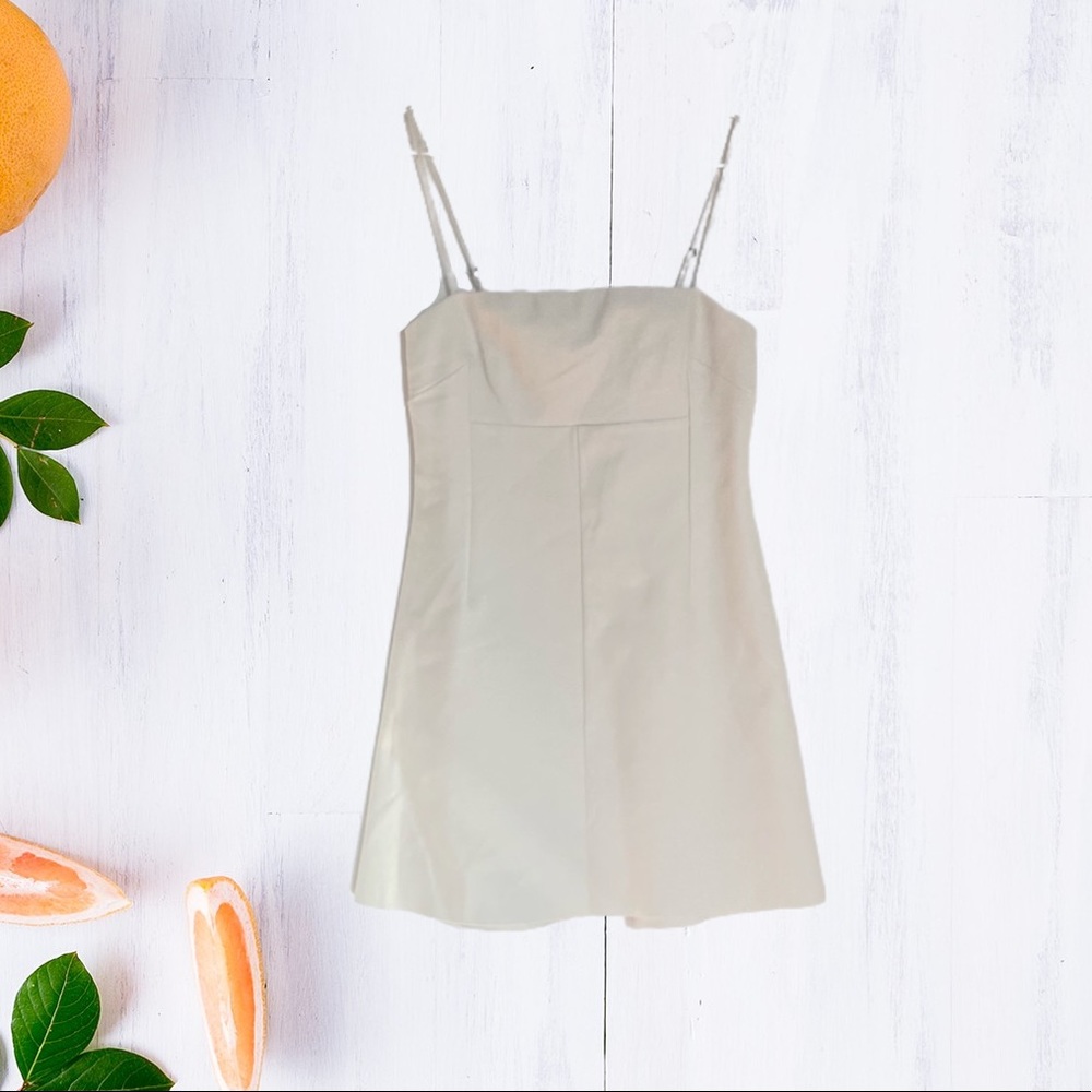 Silence + Noise Cream Mini Dress